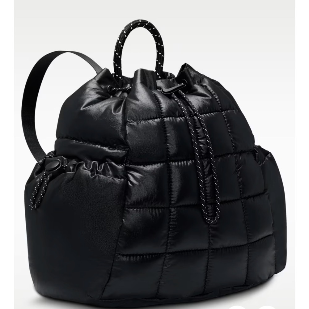 Nike Sportswear Puffle Backpack 9L Women's Casual Lifestyle Bag Black - Picture 2 of 8